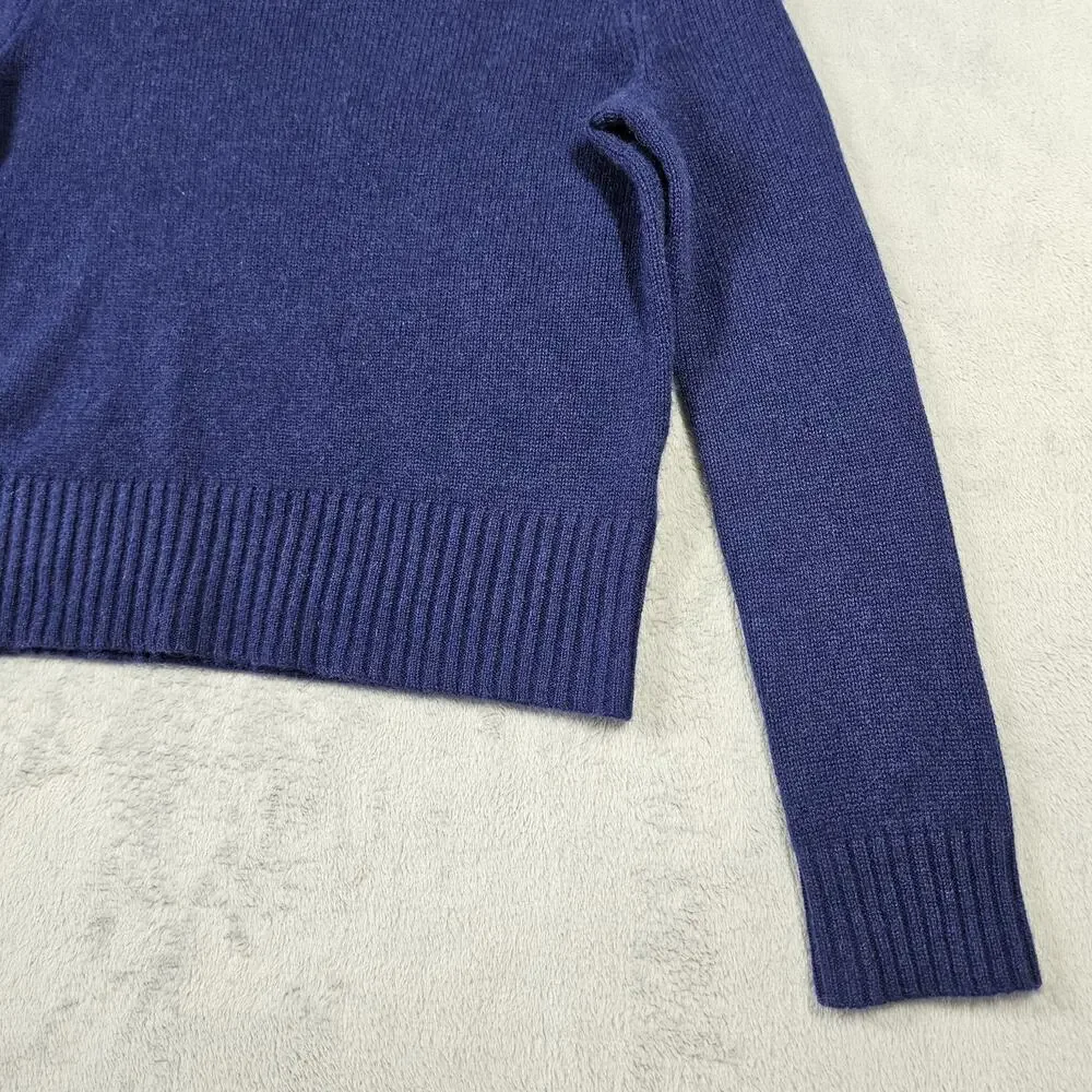Antonio Melani Cashmere Turtleneck Sweater Womens XS Deep Navy Jumper Amelia